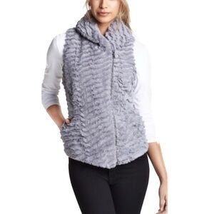 Patagonia Pelage Faux Fur Fleece Vest Size Large In Feather Gray